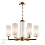 4990/6 HALL ODL23 657 матов. золотой/белый/стекло Люстра E27 6*40W KASALI