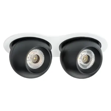 i6267272 Светильник INTERO LED 9W*2 850LM*2 24G БЕЛЫЙ/ЧЕРНЫЙ 3000K (217626+217072+217072)