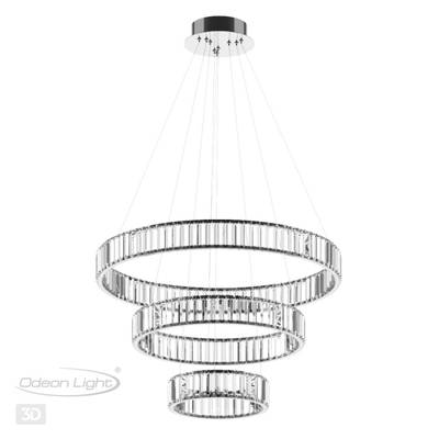 4930/88L L-VISION ODL24 611 хром/прозрачный металл/хрусталь Люстра LED 88W 4000K 10200Лм VEKIA