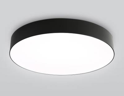 Светильник светодиодный потолочный с пультом FZ1365 BK черный IP20 60W 3000-6500K 490*80 (ПДУ ИК)
