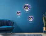 Светильник светодиодный настенно-потолочный FW11133 BK черный 25W LED 3000-6400K D400*38