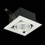 ST250.558.01 Св-к встр. Черный, Белый GU10 1*50W  IP20 L126xW126xH70 220V Без ламп