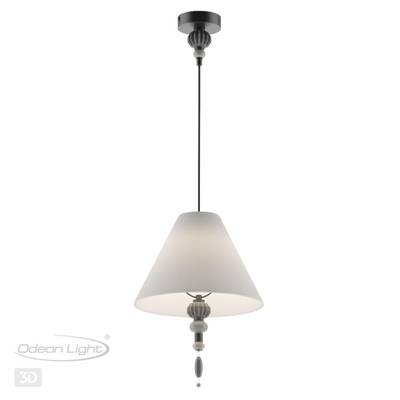 4896/1 MODERN ODL_EX23 163 черный матов./серый/молочный металл/керамика/ткань Подвес E27 1*60W SOCHI