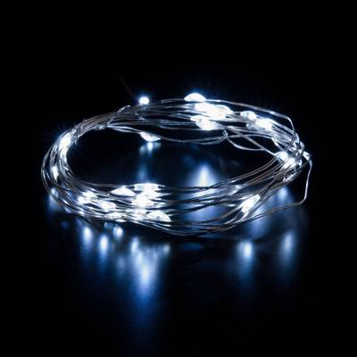 Гирлянда нить "Роса" белый на батарейках 3м IP20 400-006 белый 3м IP20