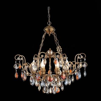 SL421.303.08 Люстра подвесная ST-Luce Бронза/Мульти E14 8*40W