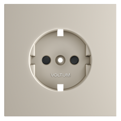 VLS000703 Накладка для розетки с заземлением и защитными шторками, S70 (кашемир). (ТМ Maytoni)