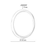 7643/EL COLOR SN 146 Светильник пластик/белый/прозрачный LED 70Вт 3000-6000К D505 IP43 пульт ДУ DEPAX