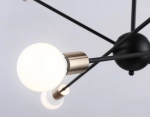 Подвесной светильник в стиле лофт TR80435/6 BK/GD черный/золото E27/6 max 60W D950*730