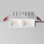 Встраиваемый светильник Альфа / Alfa LED 20 Вт 4000 К 50°, DL043-02-10W4K-SQ-W-1. TM Maytoni