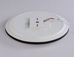Потолочный светодиодный светильник с Wi-Fi Яндекс Алисой/Tuya/Smart Home/Alexa FZ2006 BK черный IP54 30W 3000K-6500K+RGB D450*60 (ПДУ ИК)
