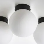 812017 Люстра GLOBO 1х40W E14 matt black/white Lightstar