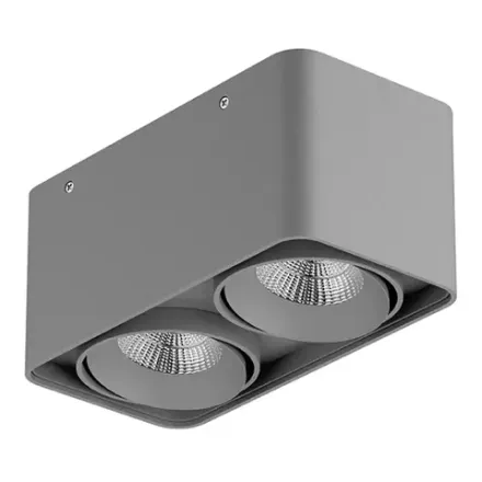 052129-IP65 Светильник MONOCCO LED 2х10W 1200LM 30G СЕРЫЙ 4000K Lightstar