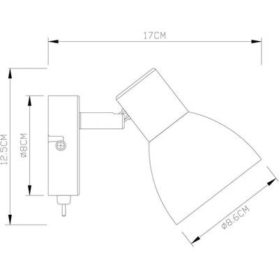 Спот Arte Lamp FALENA A3117AP-1WH, 1хE14