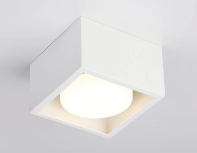 Светильник накладной TN70825 WH белый GX53 max 12W 100*100*60