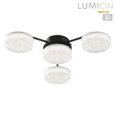 8236/4CL LEDIO LN25 000 черный, металл/акрил Люстра потолочная с ПДУ LED 55W 3000-6000К 220V DIDANA