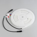 Лента герметичная WAVE-TOP-PU-H120-10x10mm 24V RGB (10 W/m, IP68, 3m, wire x1) (Arlight, Вывод боковой, 3 года)