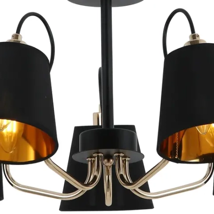IL6120-5COU-79 BK GD светильник потолочный ILLUMICO, E27х5