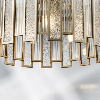 712052 Люстра AGAVE 5х40W E27 ШАМПАНЬ/ПРОЗРАЧНЫЙ Lightstar