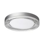 7728/76L MITRA LED SN Светильник металл/акрил/серебро/прозрачный LED 76Вт 4000K D400 IP20 INFINITA