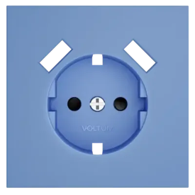 VLS000915 Накладка для розетки с заземлением и защитными шторками, с USB A+A, S70 (деним). (ТМ Maytoni)