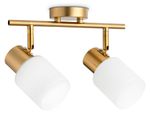 Настенно-потолочный спот TR3969/2 BS/FR латунь/белый матовый  E27*2 max 40W 260*80*210