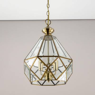 Citilux Витра-1 CL442130 Люстра подвесная витражная Бронза