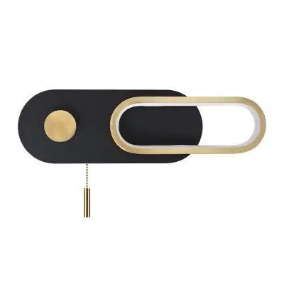 Настенный светильник Arte Lamp LUCAS A2602AP-10BK, 1хLED