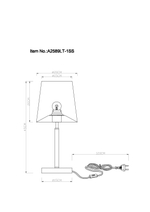 Декоративная настольная лампа Arte Lamp RODOS A2589LT-1SS, 1хE27