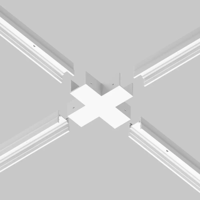 Коннектор X-образный для профиля Elasity IP, O-TR001-CC-W. TM Maytoni