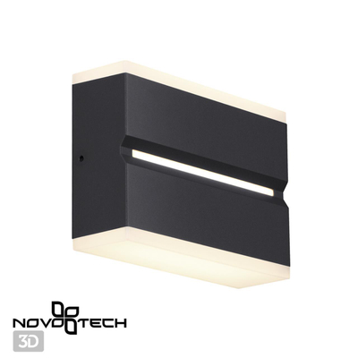 359196 STREET NT23 361 черный Светильник ландшафтный светодиодный IP54 LED 12W 220-240V 4000K 720Лм STRAIT
