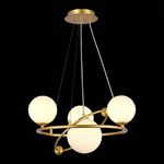 SLE2210-203-04 Люстра подвесная Золотой/Белый G9 4*5W