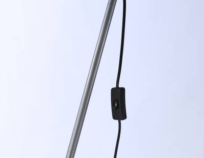 Светильник напольный с выключателем на проводе TR97615 SL серебро E27 max 40W D245*1760