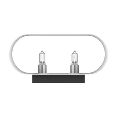 808620 Светильник настенный MURO 2х40W G9 ХРОМ/БЕЛЫЙ Lightstar