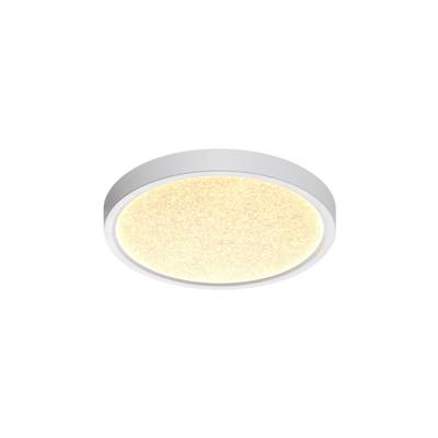 7661/18L MITRA LED SN 090 Светильник пластик/белый LED 18Вт 3000/4000K D230 IP40 OMEGA WHITE