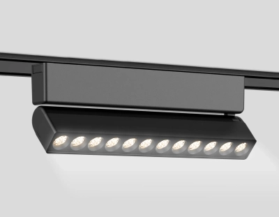 Светильник светодиодный трековый для шинопровода Magnetic Ultra Slim GV1474 BK черный IP20 12W 4200K 48V 24° 230*26*80