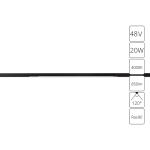 Магнитный трековый светильник Arte Lamp OPTIMA A7264PL-1BK, LED