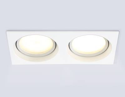 Светильник встраиваемый TN6659/2 WH белый IP44 GX53/2 220*110*48