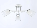 Светильник подвесной TR303071/3 WH/CH/FR белый/хром/белый матовый E27/3 max 40W D560*250