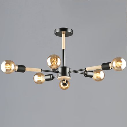 99960-0.3-06 BK+WOOD светильник потолочный