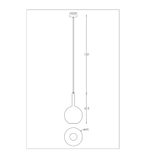 Подвесной светильник Arte Lamp Gala A2725SP-1SG, 1хE27