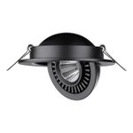 358816 SPOT NT21 278 черный Светильник встраиваемый светодиодный IP20 LED 9W 770Лм 4000K 220V GESSO