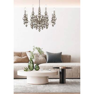 8107/8 MODERNI LN25 122 никель, металл Люстра Е14 8*40W 220V NANA