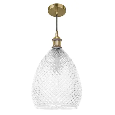 798021 Люстра GENNI 1х40W E27 ЛАТУНЬ/ПРОЗРАЧНЫЙ Lightstar