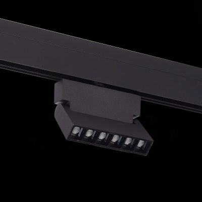 ST362.436.06 Магнитный трековый светильник Черный LED 1*6W 3000K 532Lm Ra>80 36° IP20 L120xW22xH134 48V