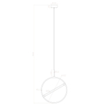 Подвесной светильник Arte Lamp DOLORES A2565SP-1PB, 1хLED
