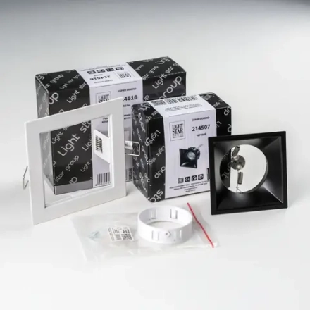 D51607WMOD Светильник DOMINO QUADRO под LED модуль/лампу МR16 (214516+214507+214006)