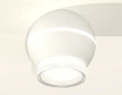 Комплект накладного светильника XS1101042 SWH/FR/CL белый песок/белый матовый/прозрачный MR16 GU5.3 LED 3W 4200K (C1101, N7160)