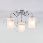 Потолочная люстра со стеклянными плафонами 30160/3 хром