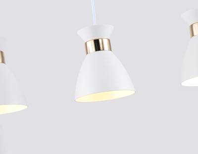 Светильник подвесной TR8466/3 WH/FGD белый/золото E27/3 max 60W 550*135*1000