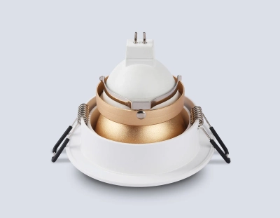 Светильник встраиваемый TN102823 WH/GD белый/золото GU5.3 D92*50